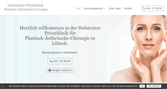 Desktop Screenshot of plastische-chirurgie-luebeck.de