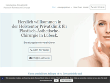 Tablet Screenshot of plastische-chirurgie-luebeck.de
